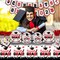 Red and Black Graduation Decorations 2025 Graduation Plates and Napkins 2025 Congrats Grad Banner 2025 Party Supplies Grad Party Decorations 2025